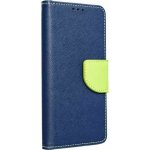 Pouzdro FANCY Diary Xiaomi Redmi Note 12 5G modré/limetka – Zboží Mobilmania