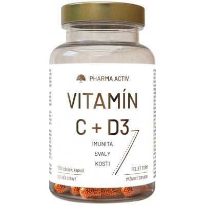 Pharma Activ Vitamín C + D3 120 tobolek – Hledejceny.cz