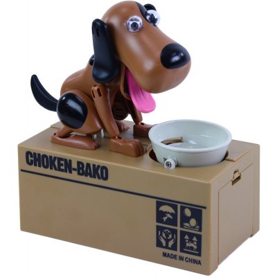 RAPPA Pokladnička hladový pes hnědo-bílá – Zboží Dáma