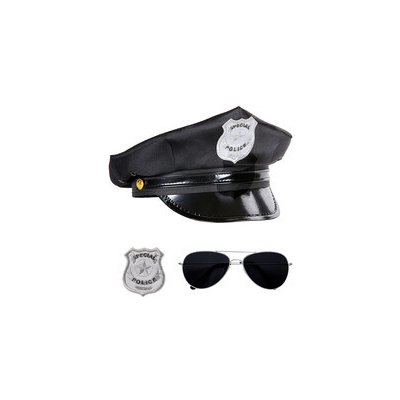 Policejní sada čepice brýle odznak – Zboží Mobilmania