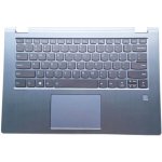 česká klávesnice Lenovo Yoga 530-14 530-14ARR 530-14IKB šedá CZ/SK podsvit modrý palmrest – Zboží Živě