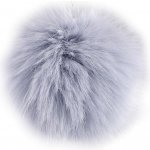 Prima-obchod Kožešinová bambule s poutkem Ø11 cm, barva 9 modrá ledová – Zboží Dáma