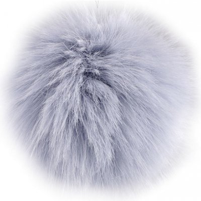 Prima-obchod Kožešinová bambule s poutkem Ø11 cm, barva 9 modrá ledová – Zboží Dáma