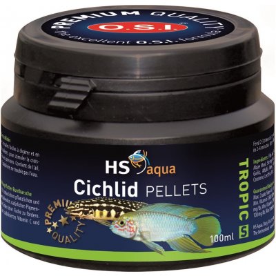 O.S.I. Cichlid pellets small 100 ml – Zboží Mobilmania