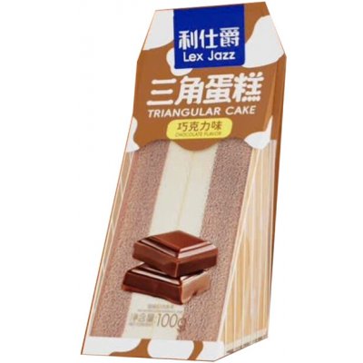 Lex Jazz Triangular Cake Chocolate Flavor Trojúhelníkový dort s čokoládovou příchutí 100 g – Zboží Dáma