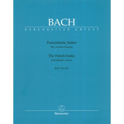 J.S. Bach: The French Suites BWV 812-817 noty na klavír