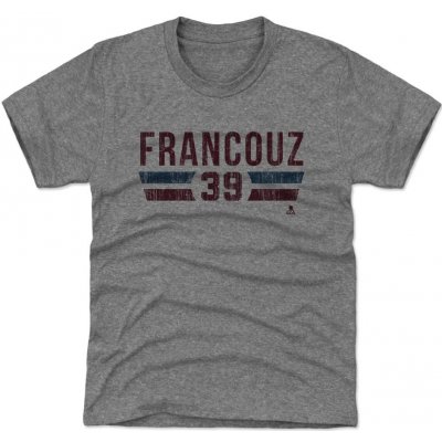 500 Level dětské tričko Colorado Avalanche Pavel Francouz #39 Colorado Font Grey
