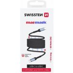 Swissten 71551010 MAGNETICKÝ DATOVÝ SAMONAVÍJECÍ USB-C / USB-C, 1m – Zboží Živě