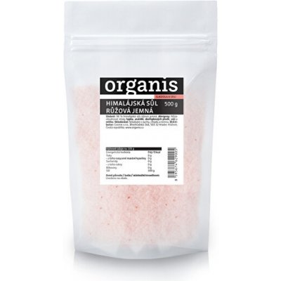 Organis himalájská sůl růžová jemná 500 g – Zboží Mobilmania