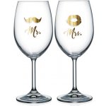 Nekupto Sklenice na víno pro pár Mr. a Mrs. 440 ml – Sleviste.cz