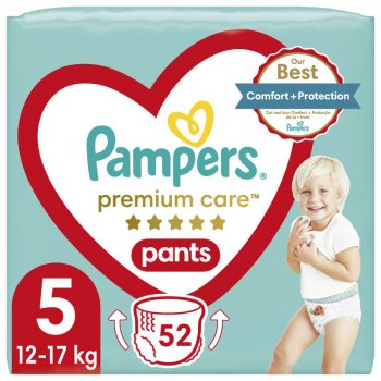Pampers Premium Care Pants 5 52 ks od 479 Kč - Heureka.cz