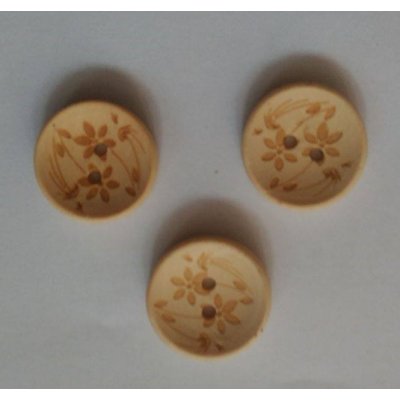 Knoflík dřevěný 2 cm – Hledejceny.cz