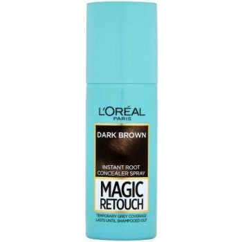 L'Oréal vlasový korektor šedin a odrostů Magic Retouch Instant Root  Concealer Spray 02 Dark Brown 75 ml od 168 Kč - Heureka.cz