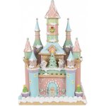 Clayre & Eef Růžovo-modrý perníkový zámek Gingerbread House Pastello - 27*18*42 cm - Clayre & Eef – Hledejceny.cz