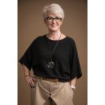 Oversize svetr BRIDGET Azurově modrá – Zboží Mobilmania