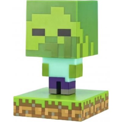 Stolní lampička Minecraft Zombie Icon Light 10cm na baterie LED Světlo – Zboží Mobilmania