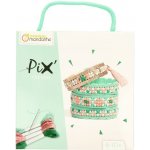 Náramky vyšívané křížem modrá – Zboží Dáma