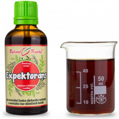 Bylinné kapky Pavlovy bylinné kapky Expektorans tinktura 50 ml – Hledejceny.cz