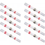 Vodotěsná kabelová spojka pájecí s cínem a bužírkou - červená Ø2,7mm x 40mm 10ks – Zbozi.Blesk.cz