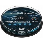 MediaRange DVD+R DL 8.5GB 8x, printable, spindle, 10ks (MR468) – Zboží Živě