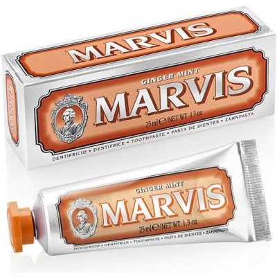 Marvis Ginger Mint zubní pasta bez fluoridu, 25 ml