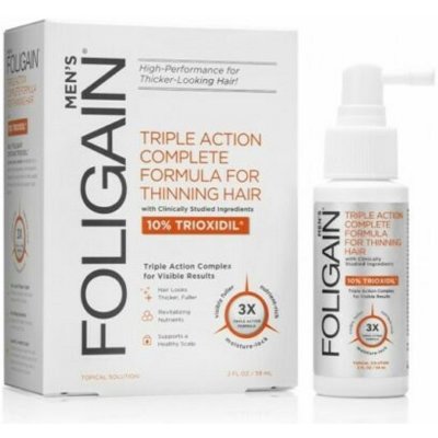 Foligain Triple Action sérum proti padání vlasů s 10% trioxidilem pro muže 59 ml – Zboží Mobilmania