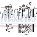 Kompresor klimatizace NISSENS 89223