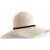 Klobouk Beechfield Dámský slaměnný klobouk Marbella s širokou krempou přírodní