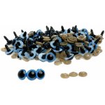 Bezpečnostní oči, jednobarevné modré, průměr 12mm – Zboží Dáma