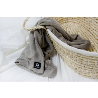 Sleepsheep nejměkčí mušelínová celoroční deka pro miminka a děti taupe – Sleviste.cz