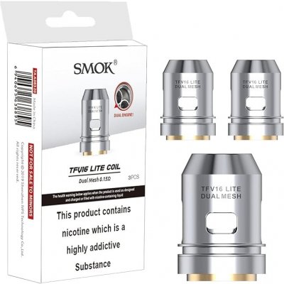 Smok Smoktech TFV16 Coil 3 ks Dual Mesh 0.15 ohm – Hledejceny.cz