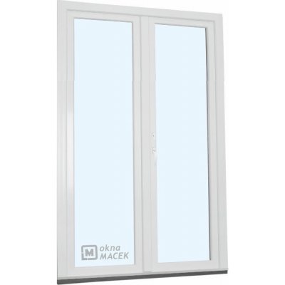 KNIPPING Plastové balkonové dveře - 70 AD bílá pravé 120 x 220 cm – Zboží Mobilmania