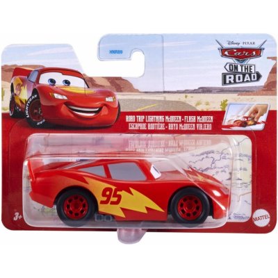 Mattel Cars Natahovací autíčko Road trip Blesk McQueen HNR89 1:43 – Zbozi.Blesk.cz