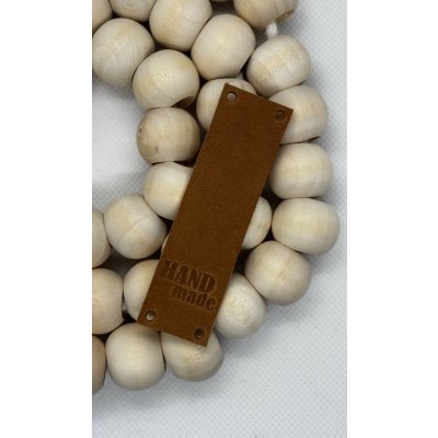 Kreatinka/CEDULKA KOŽENÁ SRDCE 70x12mm Barva: Přírodní – Hledejceny.cz