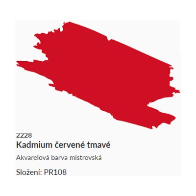 Umton Akvarelová barva 2,6ml Kadmium červené tmavé – Hledejceny.cz