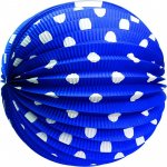 Papírový lampion modrý – Zboží Mobilmania