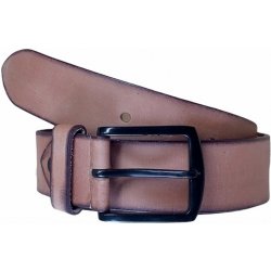 Pánský kožený pásek pragati fashion light brown