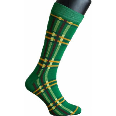 Happy Veselé ponožky Kárové zelené