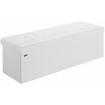 Casaria Taburet s úložným prostorem BELLA, 115x40x40cm, bílá – Zboží Dáma