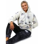 Extra teplá souprava na zimu pro ženy s kapucí plyšový medvídci 1Z1458 bílá – Zboží Dáma