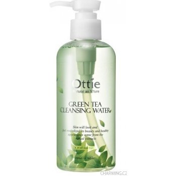 Ottie Green Tea antibakteriální a zklidňující čistící pleťová voda ze zeleného čaje 200 ml