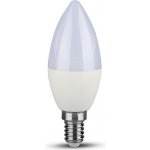 V-TAC LED žárovka, stmívatelná, svíčka, E14, 5,5W, 470lm, Samsung Chip Studená bílá – Hledejceny.cz