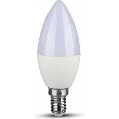 V-TAC LED žárovka, stmívatelná, svíčka, E14, 5,5W, 470lm, Samsung Chip Studená bílá – Hledejceny.cz