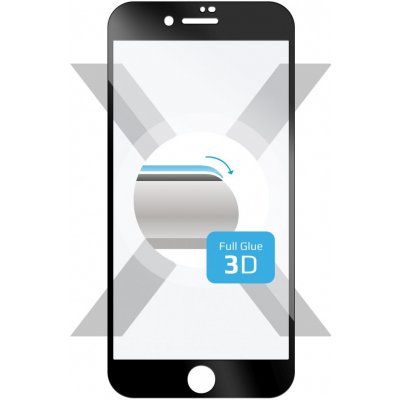 FIXED ochranné tvrzené sklo 3D Full-Cover Apple iPhone SE 2020/2022 / 7 / 8 černé 88277 – Zboží Živě