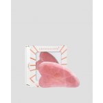 Crystallove Clear Quartz Gua Sha Kámen Gua Sha růžový křemen 1 ks – Zboží Dáma
