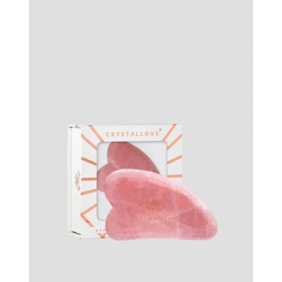 Crystallove Clear Quartz Gua Sha Kámen Gua Sha růžový křemen 1 ks – Zboží Dáma