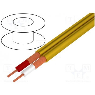 Tasker OFC 2x0,25mm² žlutý 1 m – HobbyKompas.cz