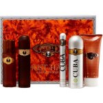 Cuba Must Have Gold EDT 100 ml + EDT 35 ml + 100 ml vody po holení + 200 ml sprchový gel + deospray 200 ml dárková sada – Zboží Dáma