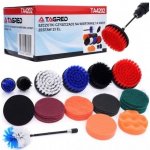 TAGRED Sada 23ks kartáčů a leštících kotoučů na vrtačku – Hledejceny.cz