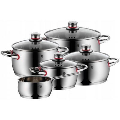 WMF Sada hrnců s poklicemi Quality One 9 el. 1.7/2/3.3/4/6.8L indukční – Zboží Dáma